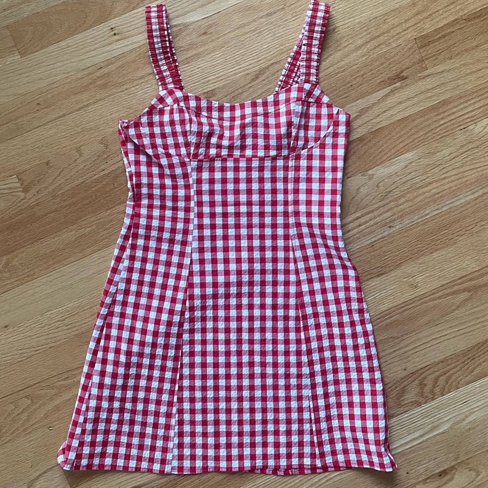 Red Checker Zara Dress